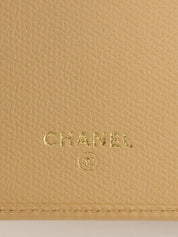2003 CC mark long wallet, beige
