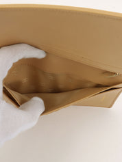 2003 CC mark long wallet, beige