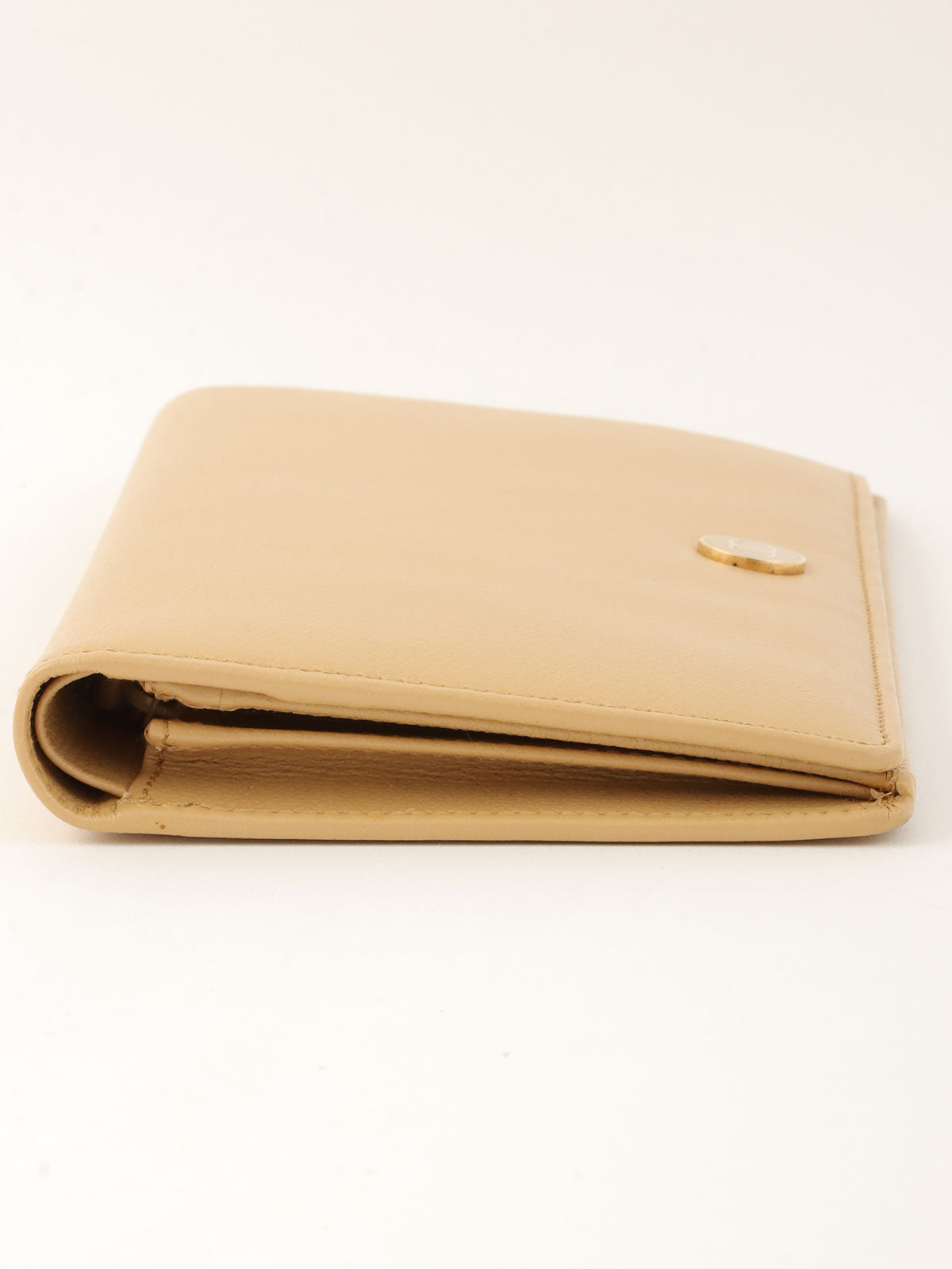 2003 CC mark long wallet, beige