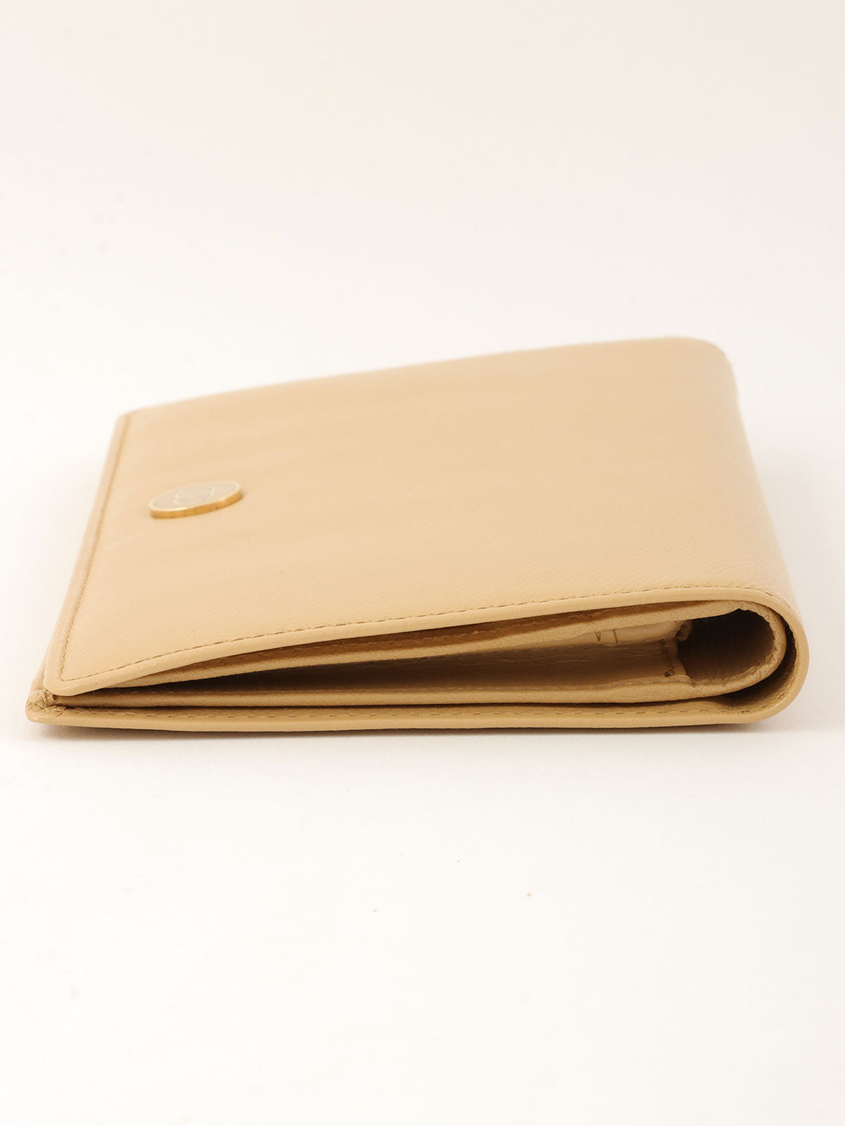 2003 CC mark long wallet, beige