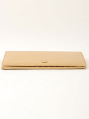 2003 CC mark long wallet, beige
