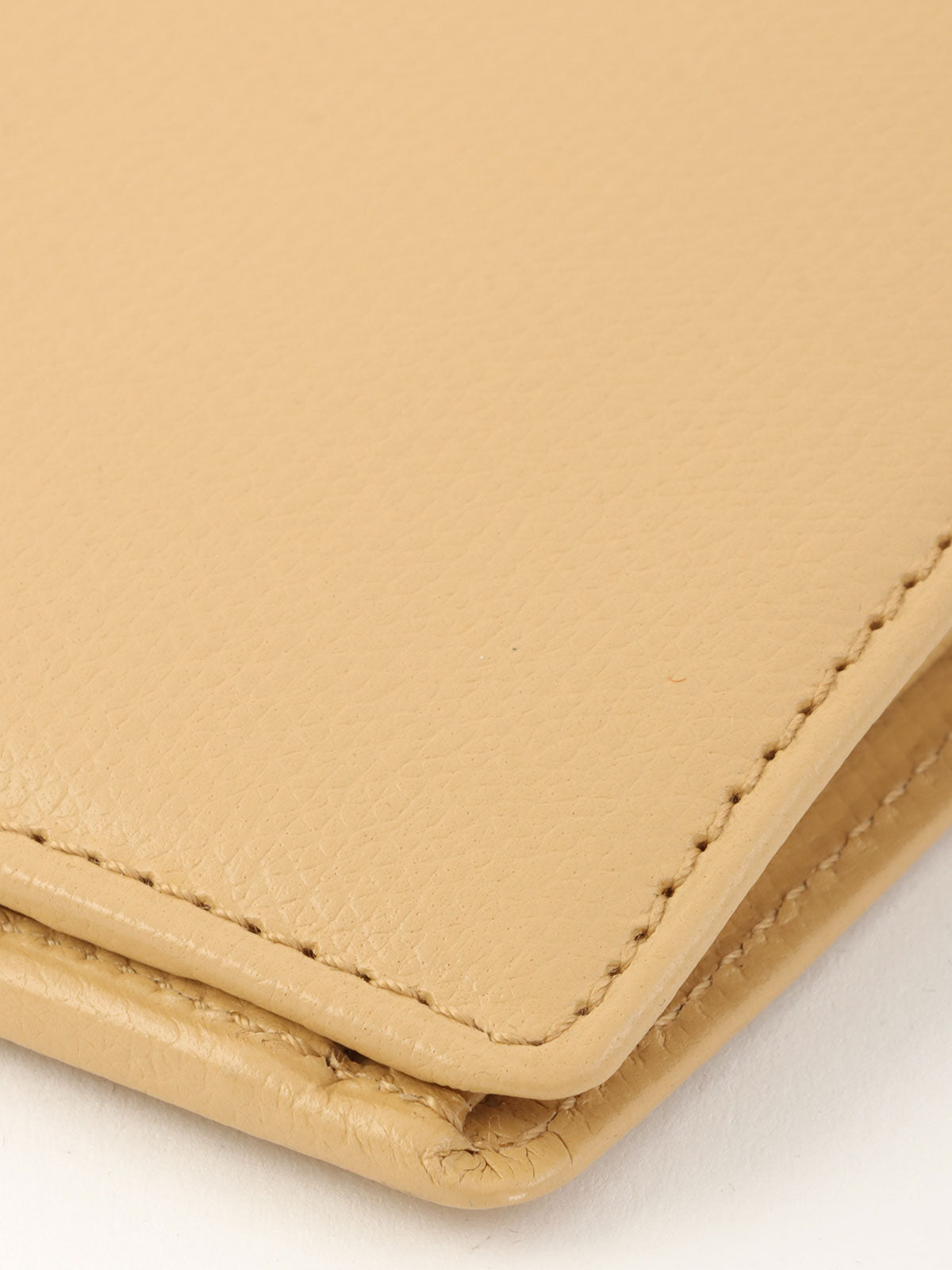 2003 CC mark long wallet, beige