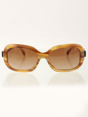 ブラウンマーブルサイドリボンCCマークサングラス ブラウン