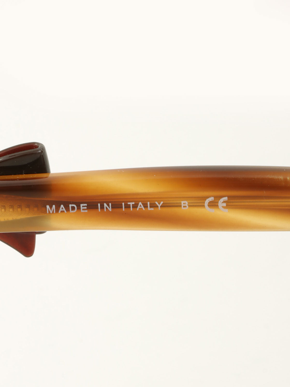 ブラウンマーブルサイドリボンCCマークサングラス ブラウン