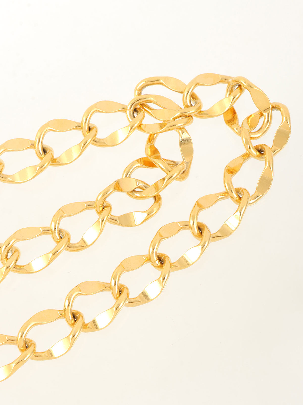 CC Mark Coin Charm Chain Belt Gold