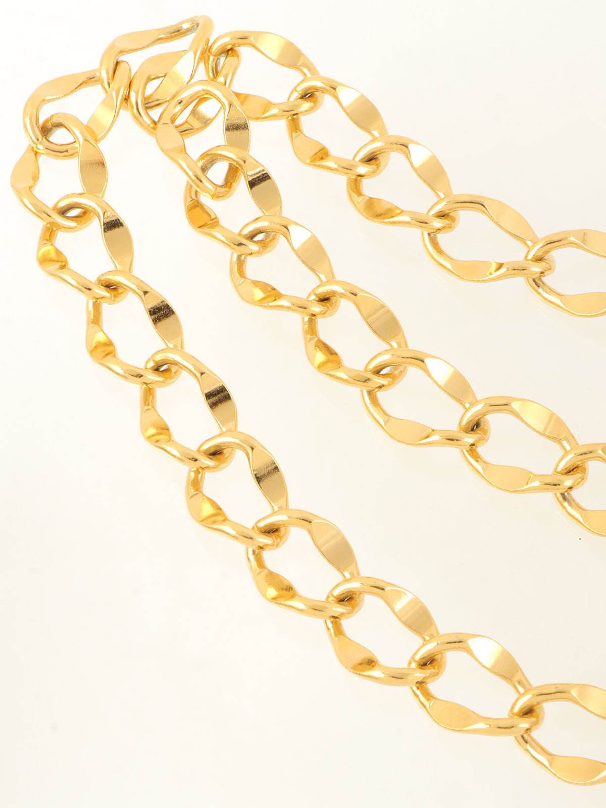 CCマークコインチャームチェーンベルト　ゴールド