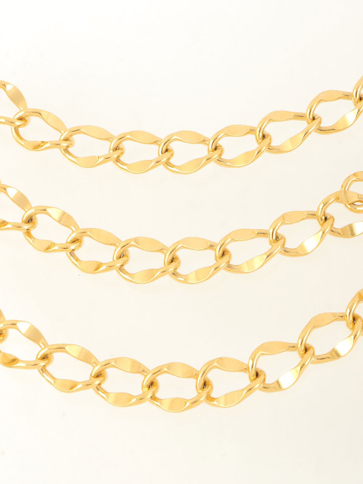 CC 标志硬币吊饰链带金色