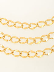 CCマークコインチャームチェーンベルト　ゴールド