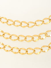 CC Mark Coin Charm Chain Belt Gold