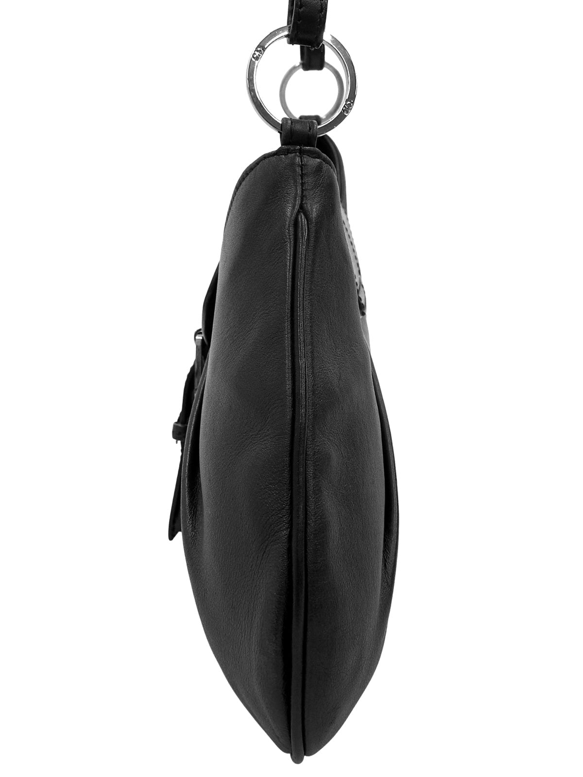 ロゴプレートワンショルダーバッグ ブラック