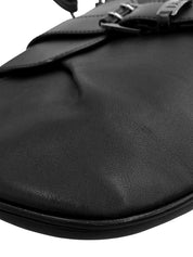 ロゴプレートワンショルダーバッグ ブラック