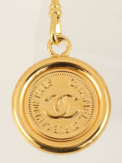 CC Mark Coin Charm Chain Belt Gold