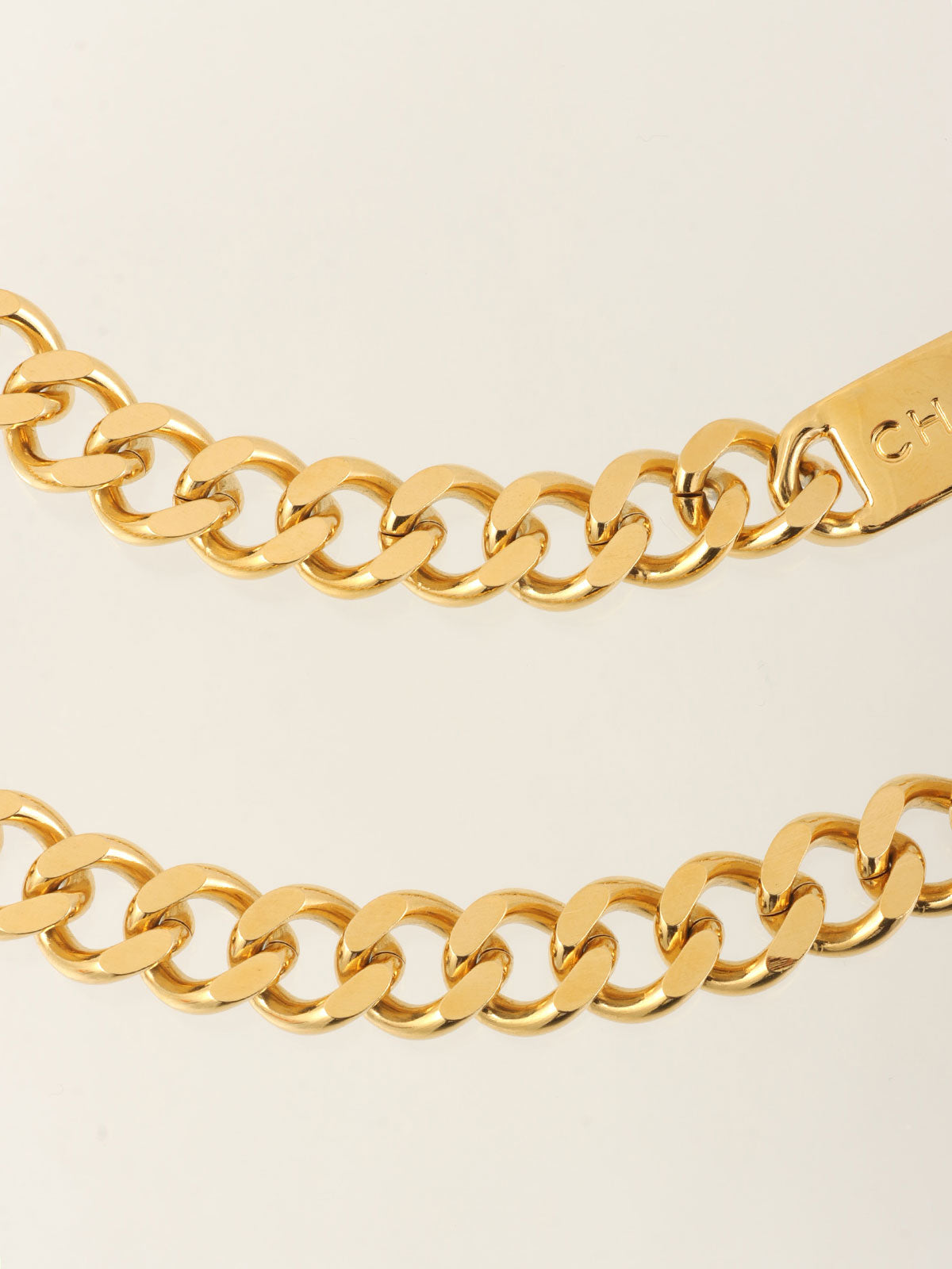CC Mark Coin Charm Chain Belt Gold
