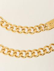 CC Mark Coin Charm Chain Belt Gold