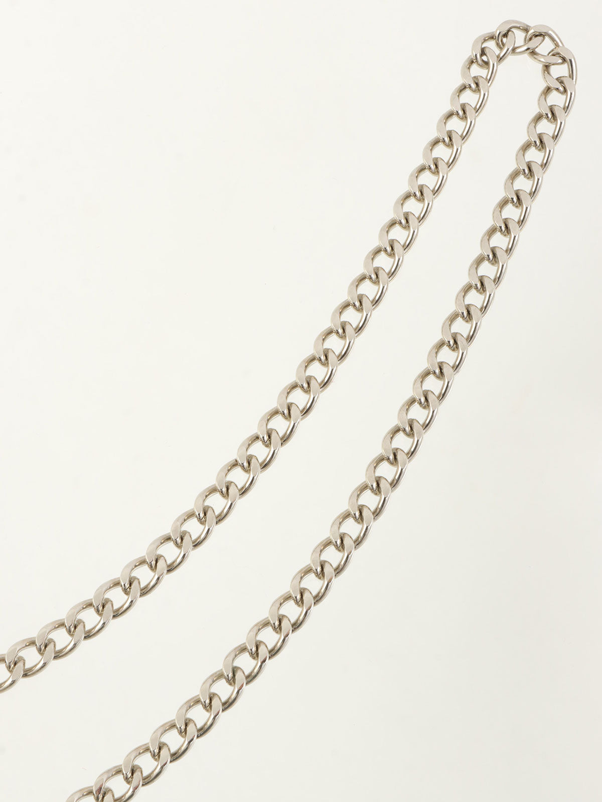 2005 CC Mark Chain Belt Silver/Black