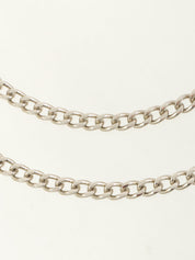 2005 CC Mark Chain Belt Silver/Black