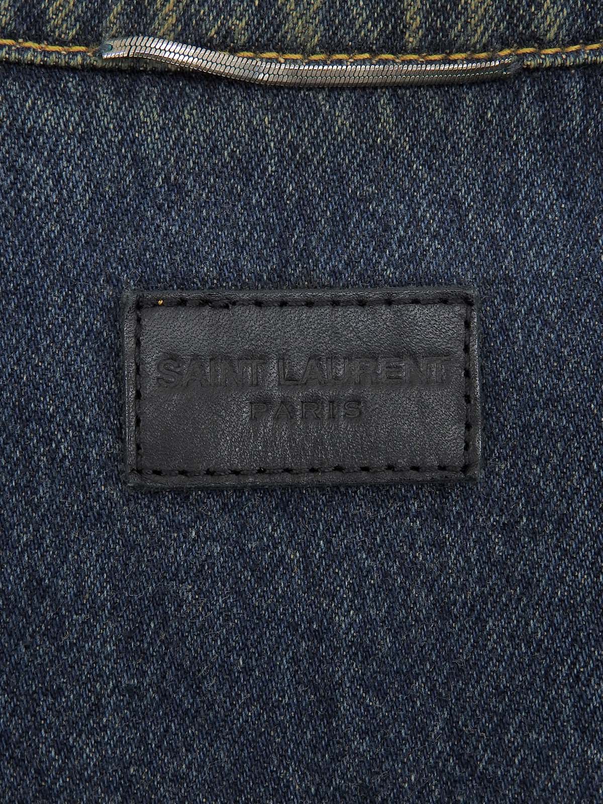 ロゴボタンデニムジャケット　インディゴ