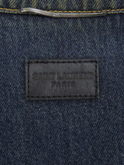 ロゴボタンデニムジャケット　インディゴ