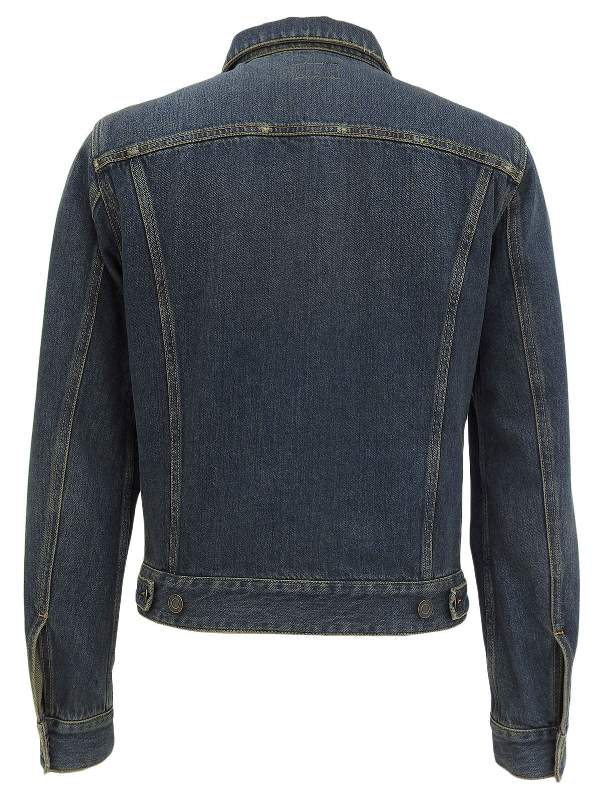 ロゴボタンデニムジャケット　インディゴ