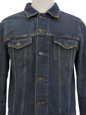 ロゴボタンデニムジャケット　インディゴ