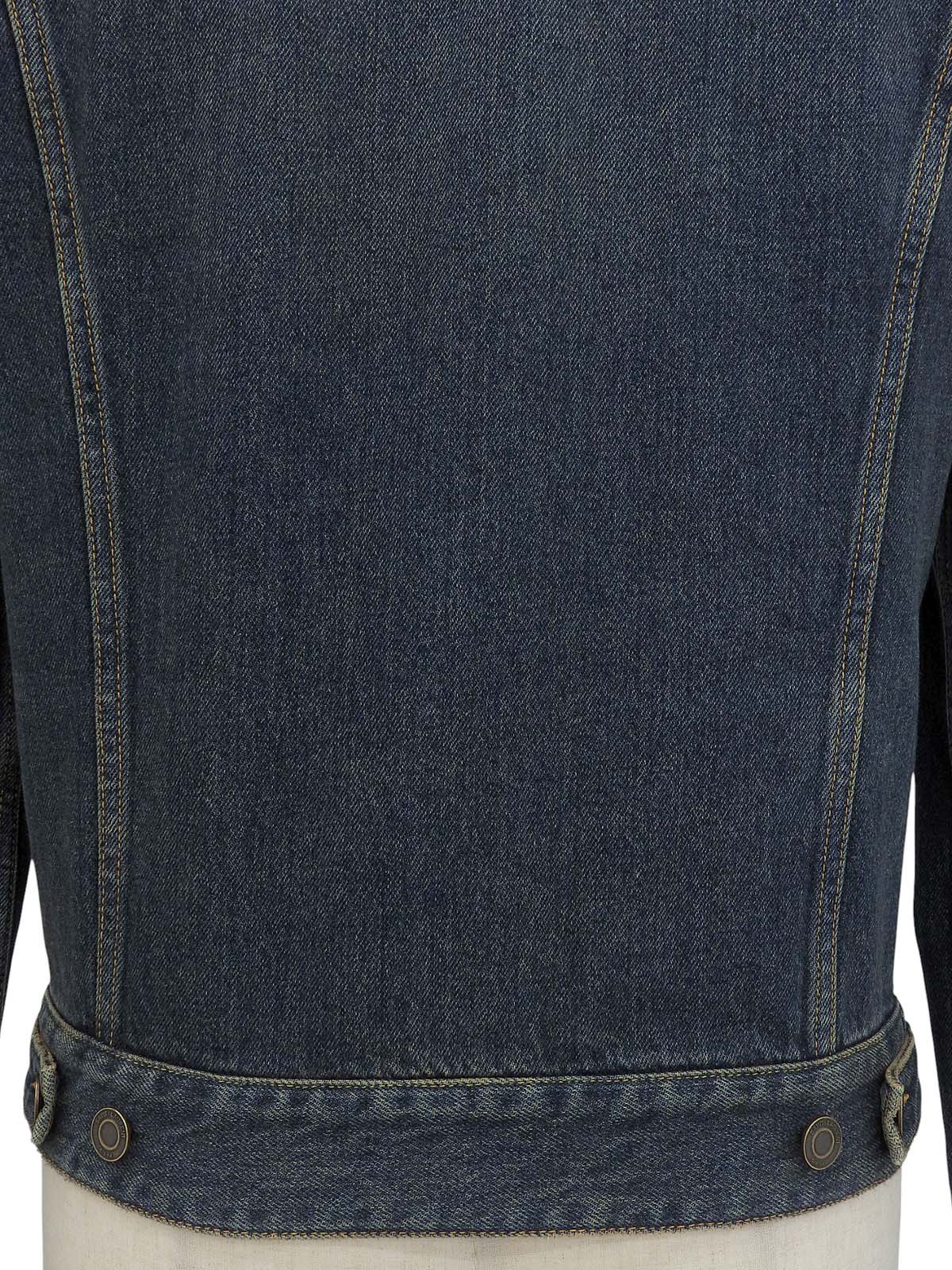 ロゴボタンデニムジャケット　インディゴ