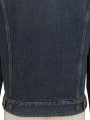 ロゴボタンデニムジャケット　インディゴ