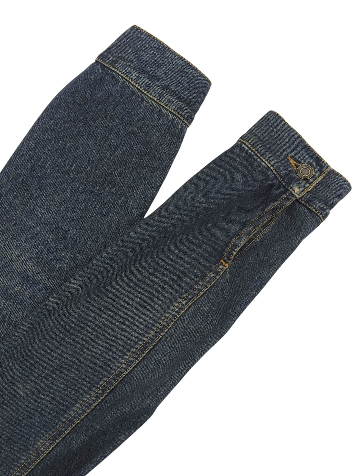 ロゴボタンデニムジャケット　インディゴ