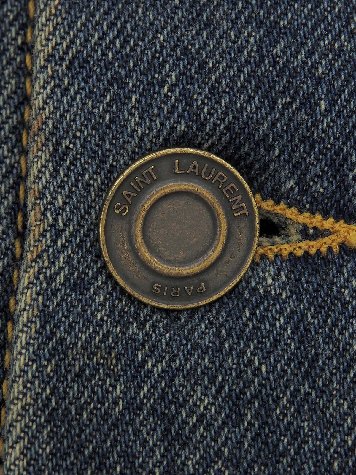 ロゴボタンデニムジャケット　インディゴ