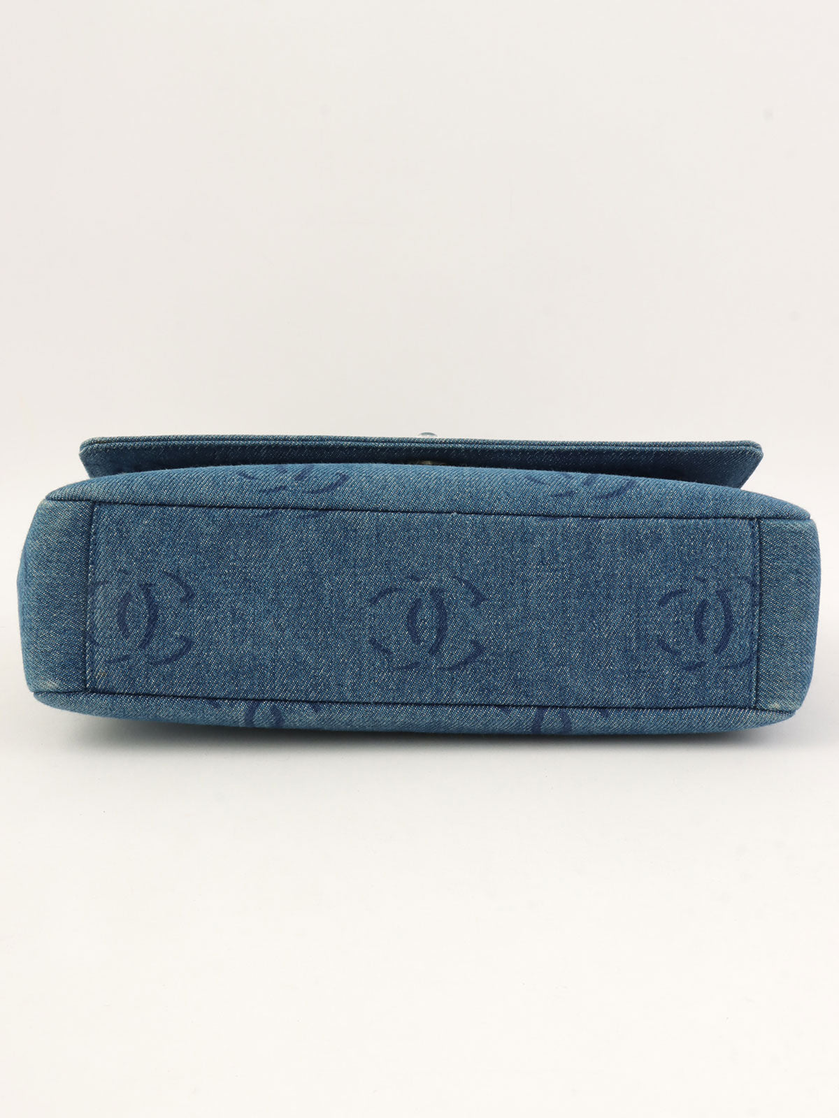 2001年頃製 デニムCCマークターンロックワンショルダーバッグ ネイビー