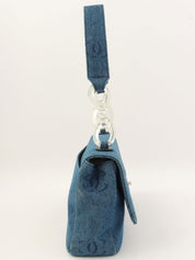 2001年頃製 デニムCCマークターンロックワンショルダーバッグ ネイビー