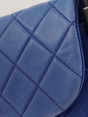 2014年頃製 マトラッセフラフープハンドバッグ ロイヤルブルー/ブラック