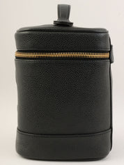 2000年頃製 キャビアスキンCCマークステッチバニティ ブラック