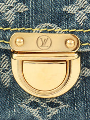 2007 牛仔布字母腰包 靛蓝