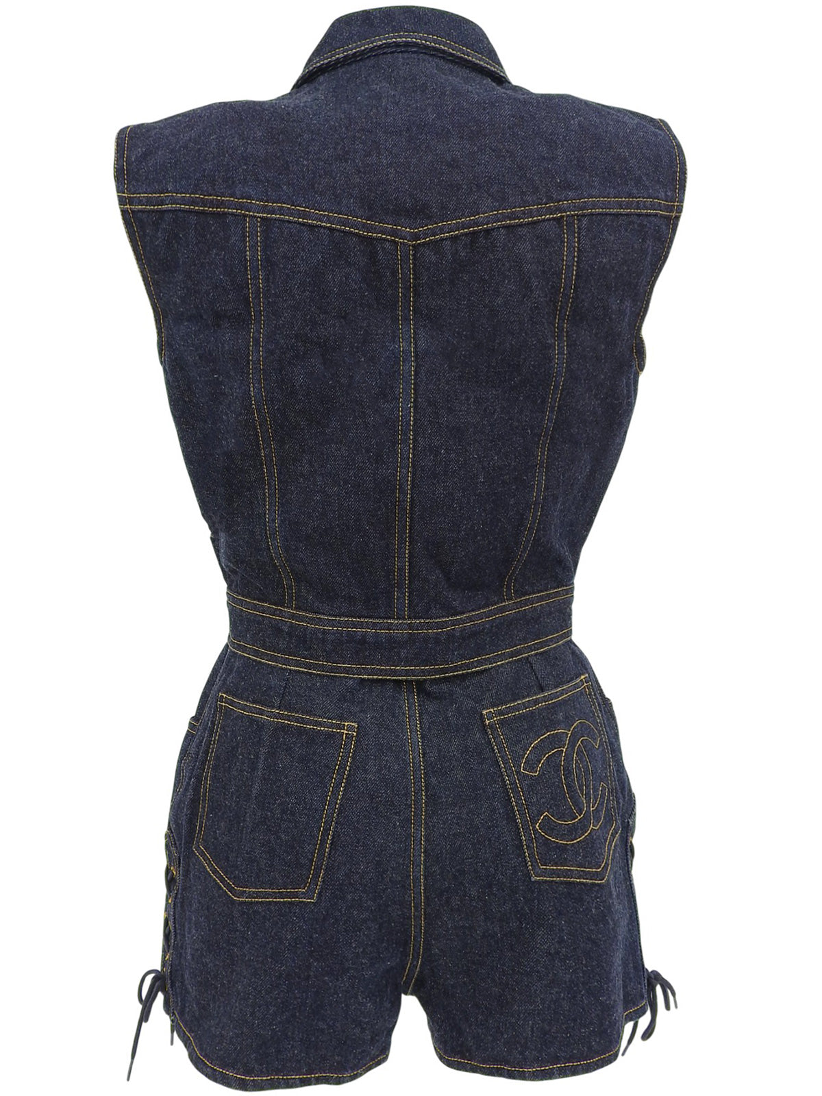 1997年製 デニムCCマークボタンセットアップ インディゴ