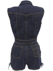 1997年製 デニムCCマークボタンセットアップ インディゴ