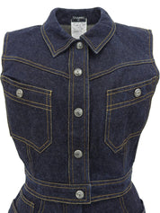 1997年製 デニムCCマークボタンセットアップ インディゴ