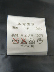 チェックパターンオーバルボタンセットアップ グレー