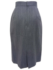 チェックパターンオーバルボタンセットアップ グレー