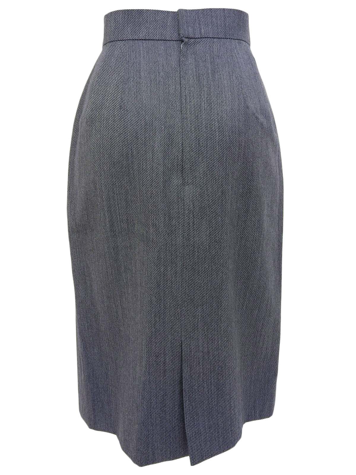 チェックパターンオーバルボタンセットアップ グレー