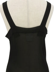 2003年製 CCマークフラワーモチーフキャミソール ブラック