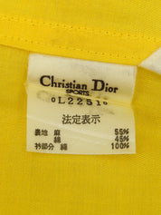 Two-tone short-sleeved shirt in yellow and black
