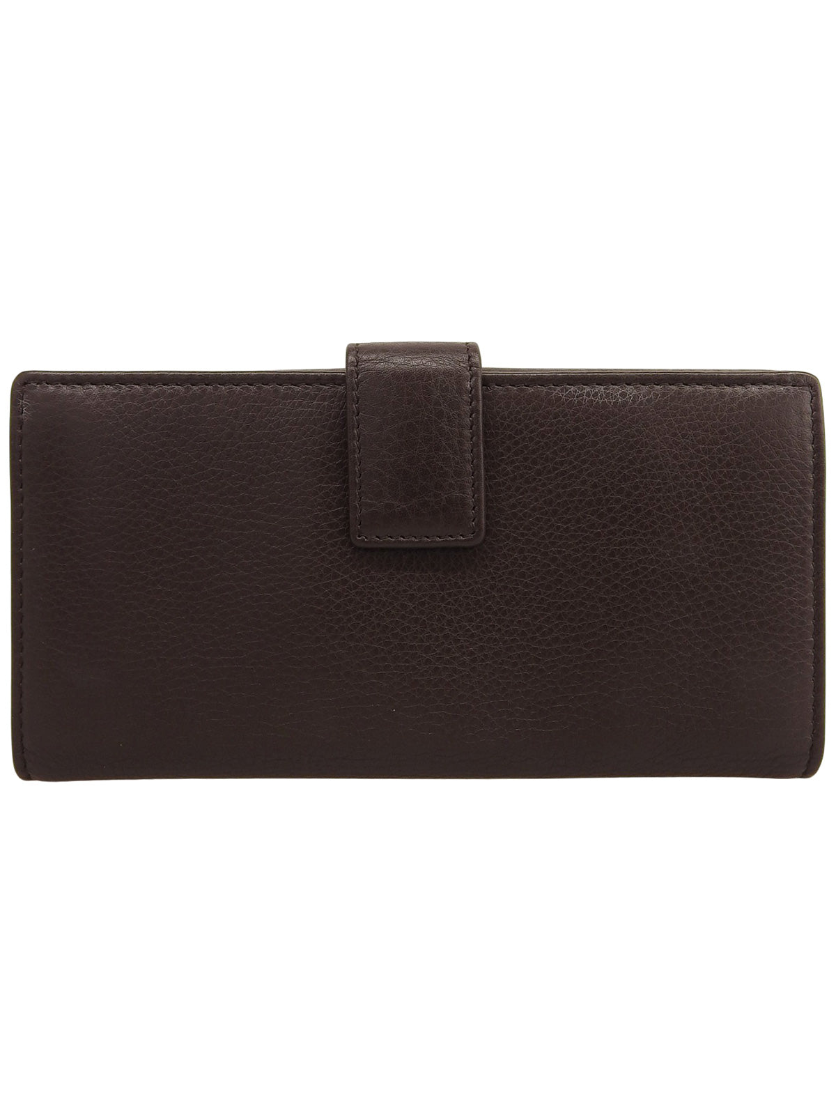 GG Stitch Sherry Line Long Wallet Dark Brown