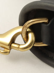 Logo Charm Shoulder Bag Navy