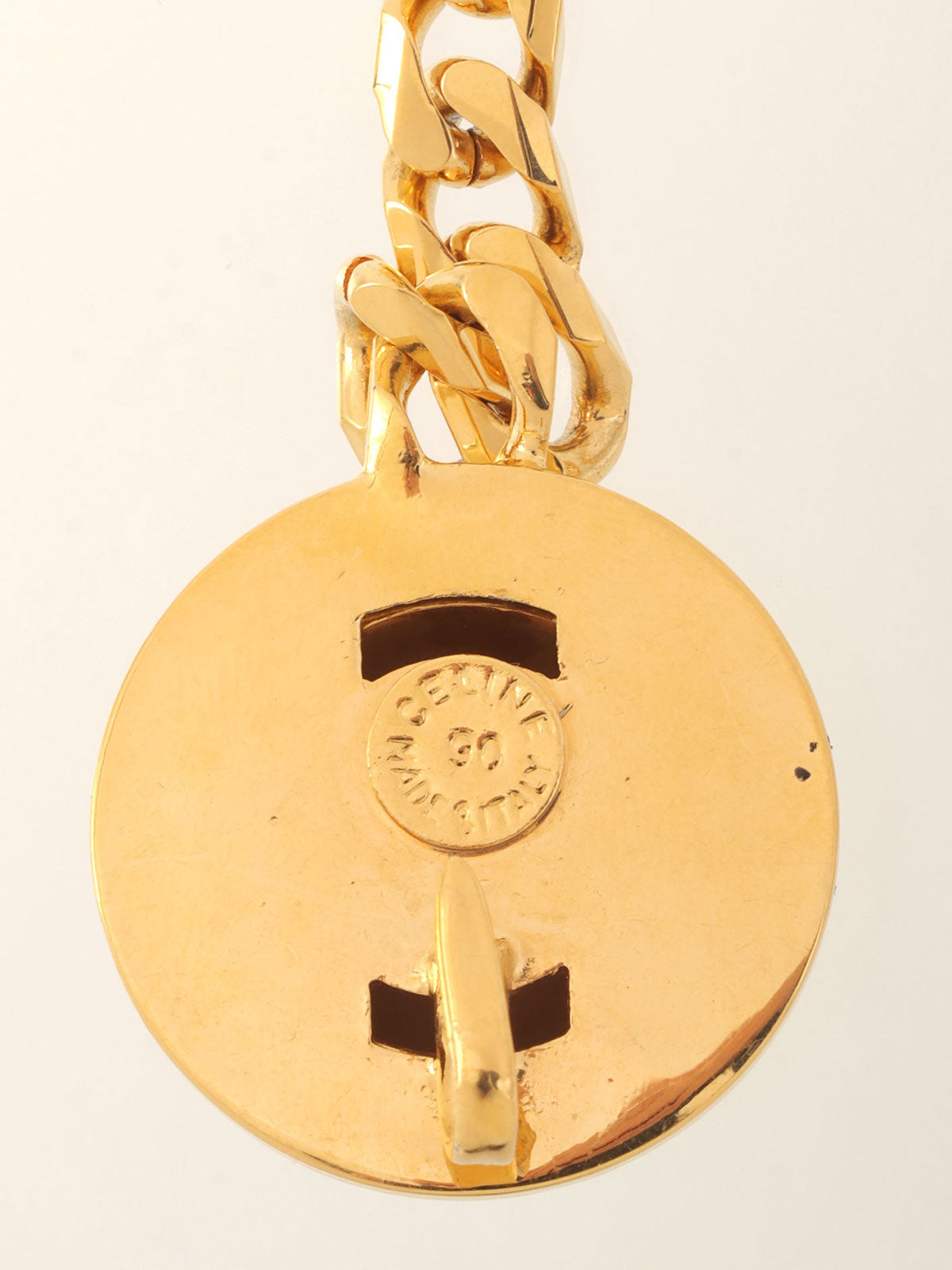 スターモチーフラウンドロゴチェーンベルト　ゴールド