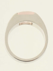 K18WG Rose Quartz Ring #57.5 White Gold