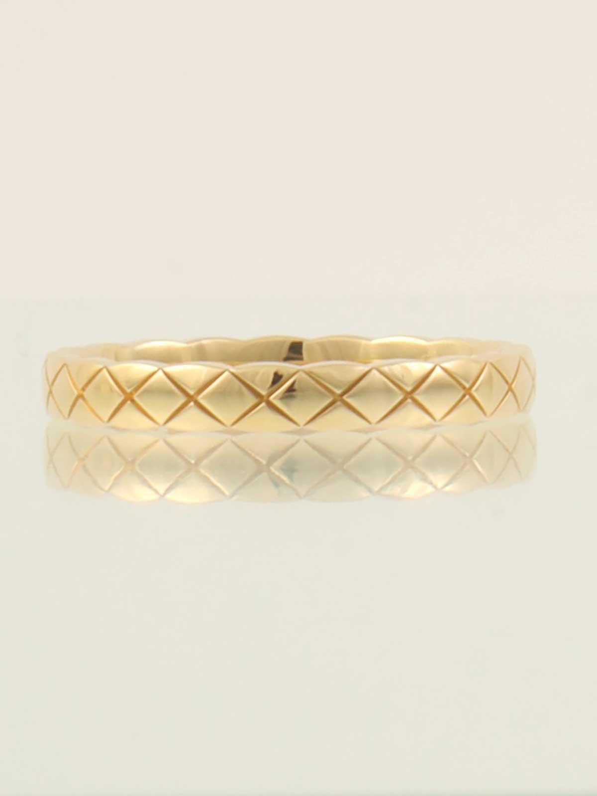 18Kココクラッシュリング ゴールド