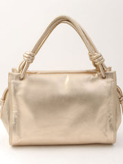 Anagram Stitch Handbag in gold