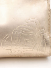 Anagram Stitch Handbag in gold