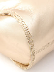 Anagram Stitch Handbag in gold