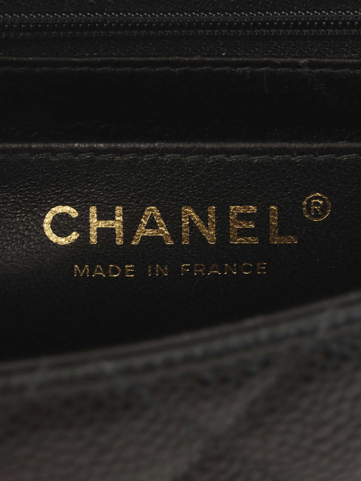 2004年頃製 キャビアスキンクラシックフラップチェーンバッグミニ ブラック